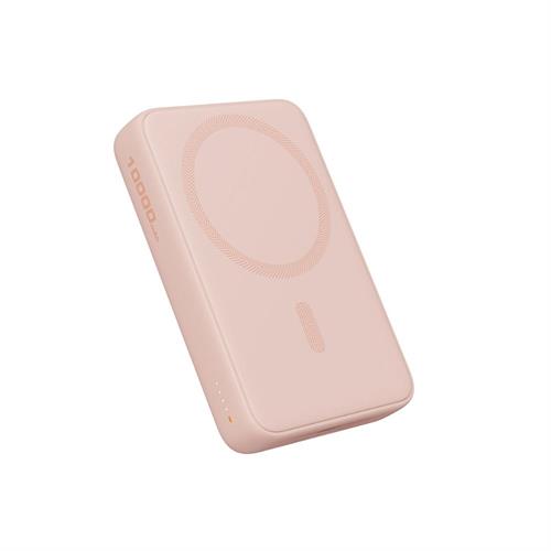 Pin sạc dự phòng Không dây Polymer 10000mAh Type C 20W Aukey PB-MS04 - Hồng Màu Hồng