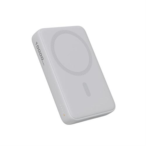 Pin sạc dự phòng Không dây Polymer 10000mAh Type C 20W Aukey PB-MS04 - Xám Bạc Màu Bạc
