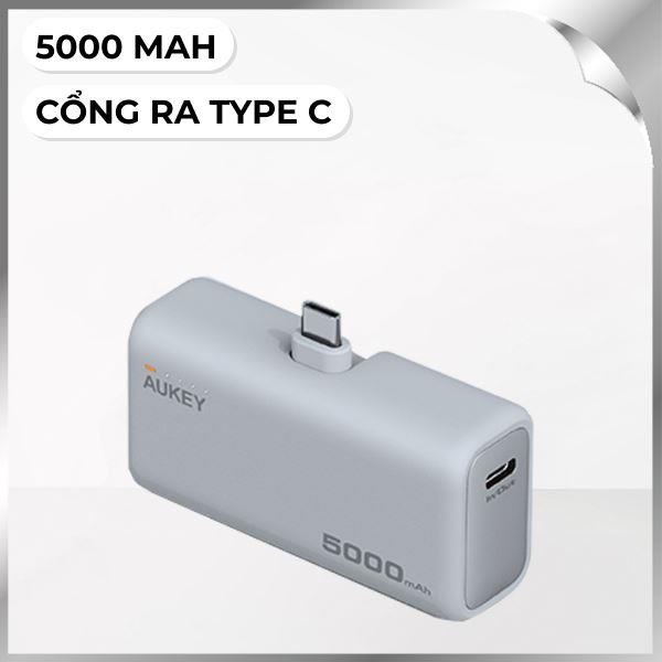 Aukey 20W PB-Y59 - Xám Bạc