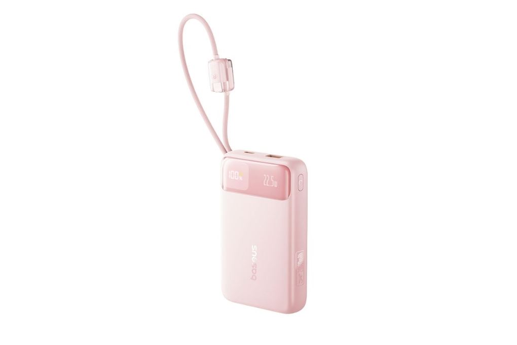 Pin sạc dự phòng 20000mAh Type C PD QC 3.0 22.5W Baseus EnerFill FC11 E0027S kèm Cáp Lightning và Type C Màu Hồng