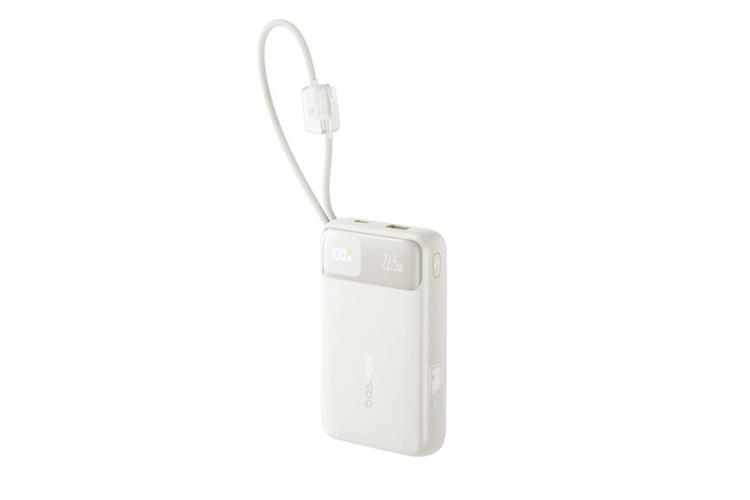 Pin sạc dự phòng 20000mAh Type C PD QC 3.0 22.5W Baseus EnerFill FC11 E0027S kèm Cáp Lightning và Type C Màu Trắng