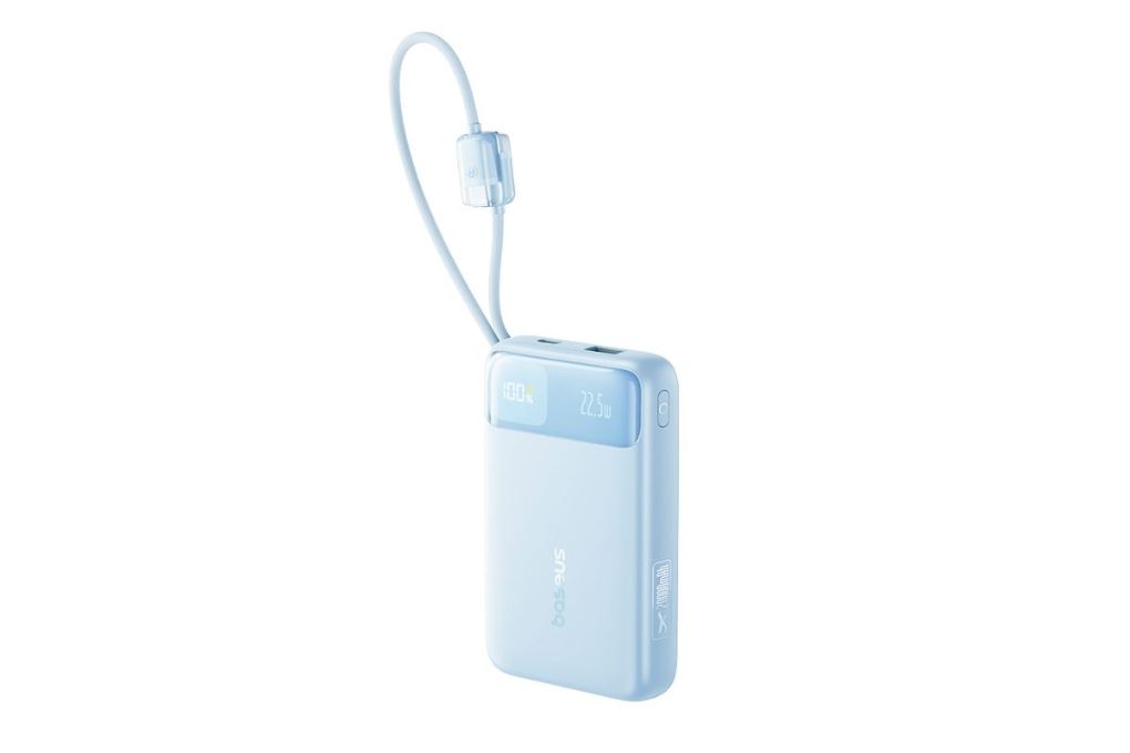 Pin sạc dự phòng 20000mAh Type C PD QC 3.0 22.5W Baseus EnerFill FC11 E0027S kèm Cáp Lightning và Type C Màu Xanh Dương