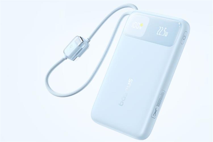 Pin sạc dự phòng 20000mAh Type C PD QC 3.0 22.5W Baseus EnerFill FC11 E0027S kèm Cáp Lightning và Type C Màu Xanh Dương