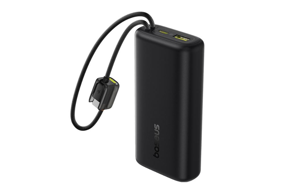 Pin sạc dự phòng 10000mAh Type C PD QC 3.0 67W Baseus EnerFill FC41 E0028P kèm Cáp Type C Màu Đen