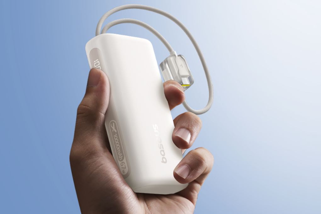 Pin sạc dự phòng 10000mAh Type C PD QC 3.0 67W Baseus EnerFill FC41 E0028P kèm Cáp Type C Màu Trắng