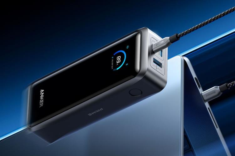 Pin sạc dự phòng Polymer 26250mAh PD QC 3.0 300W Anker Prime A110A Màu Bạc