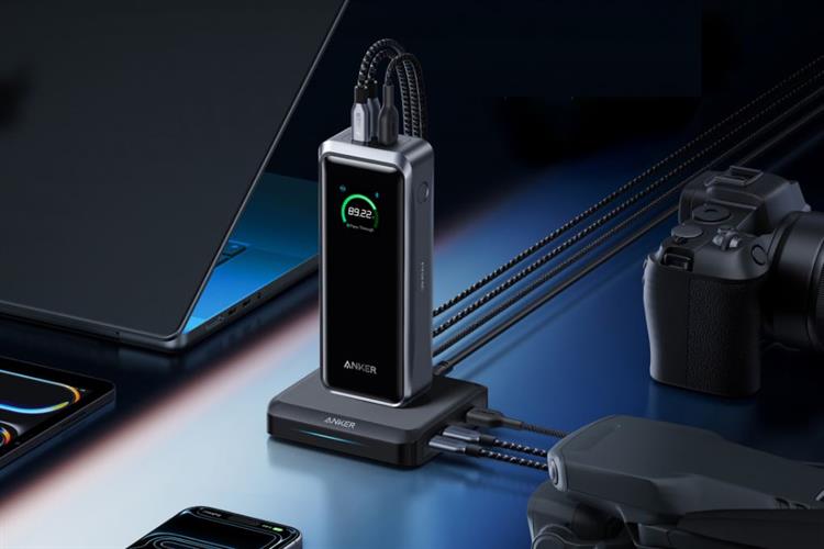 Pin sạc dự phòng Polymer 26250mAh PD QC 3.0 300W Anker Prime A110A Màu Bạc