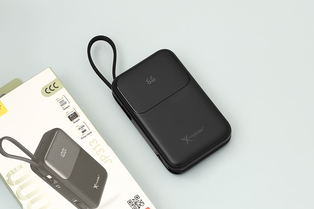 Pin sạc dự phòng Polymer 20000mAh Type C PD QC 3.0 30W Xmobile JP313 kèm Cáp Lightning và Type C - 4