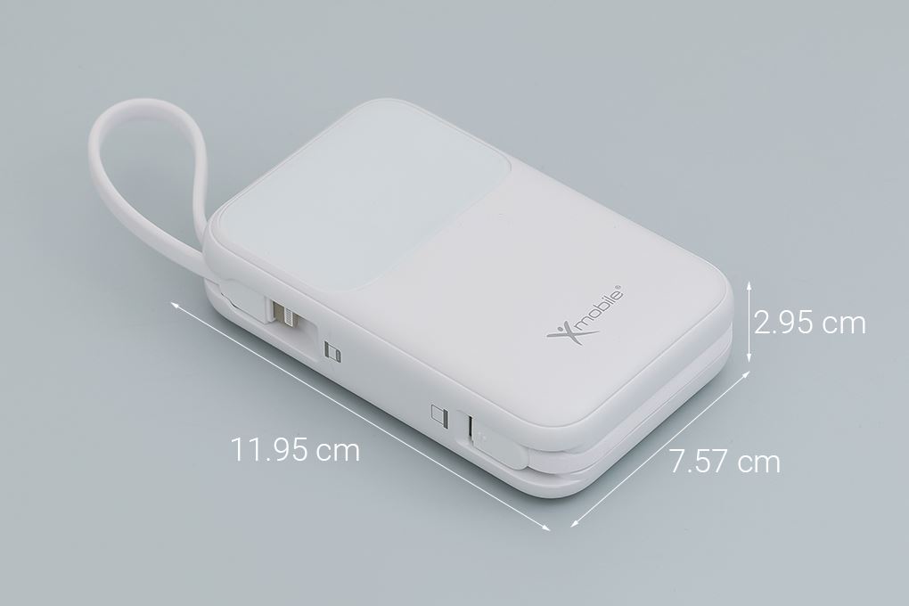 Pin sạc dự phòng Polymer 20000mAh Type C PD QC 3.0 30W Xmobile JP313 kèm Cáp Lightning và Type C - 15
