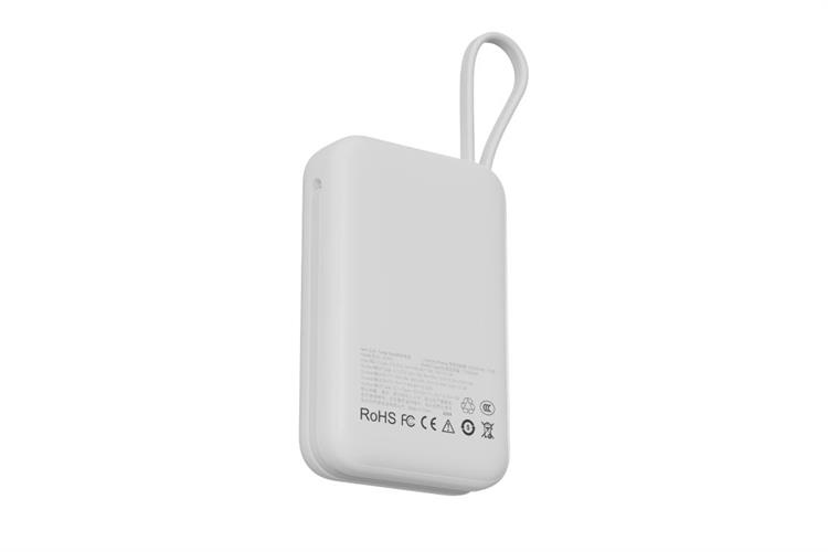 Pin sạc dự phòng Polymer 20000mAh Type C PD QC 3.0 30W Xmobile JP313 kèm Cáp Lightning và Type C Màu Trắng