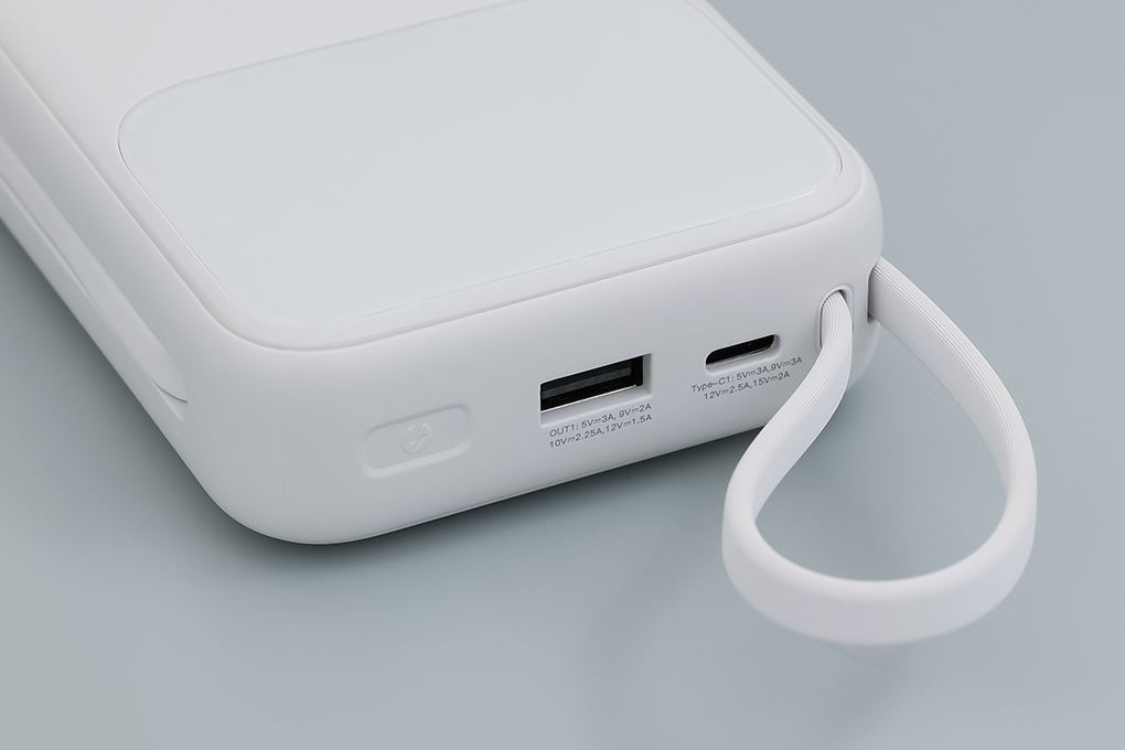 Pin sạc dự phòng Polymer 20000mAh Type C PD QC 3.0 30W Xmobile JP313 kèm Cáp Lightning và Type C - 7