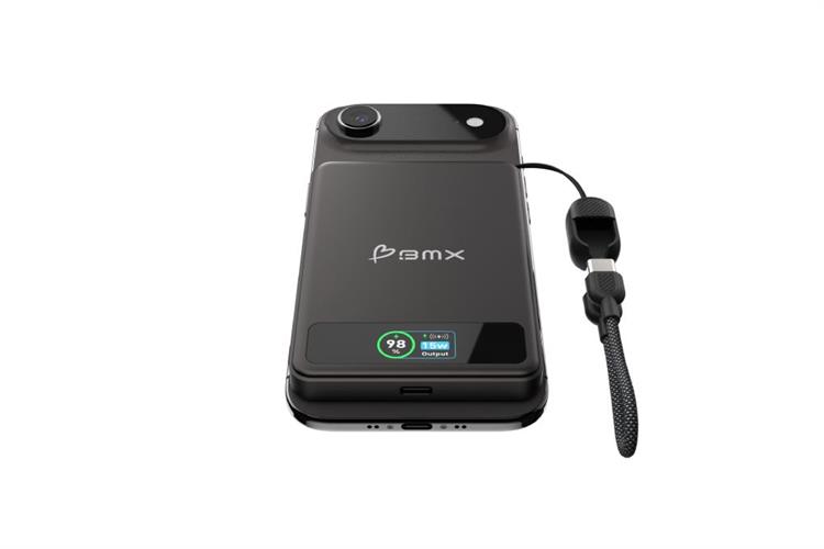 Pin sạc dự phòng Solid-state 5000mAh Không dây Magnetic Qi2 Type C PD 20W BMX B939 kèm Cáp Type C Màu Đen