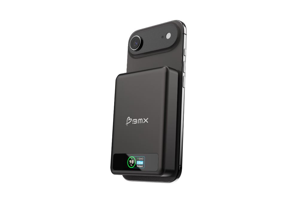 Pin sạc dự phòng Solid-state 10000mAh Không dây Magnetic Qi2 Type C PD 30W BMX B939 kèm Cáp Type C Màu Đen