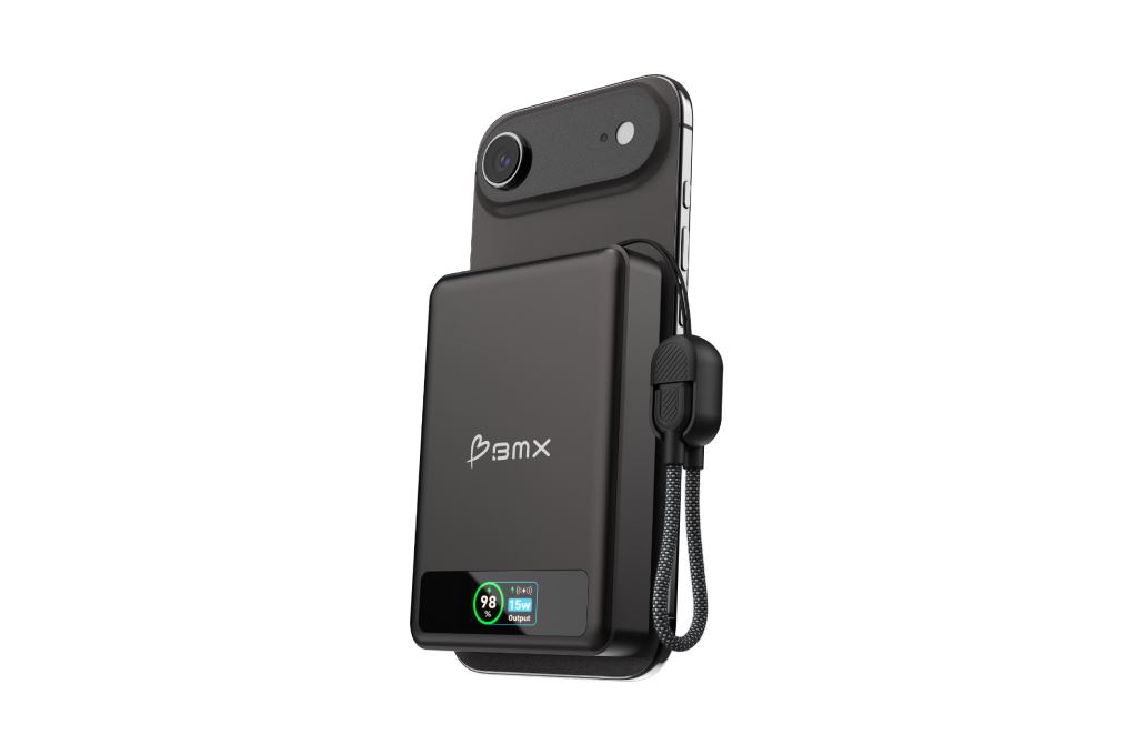 Pin sạc dự phòng Solid-state 10000mAh Không dây Magnetic Qi2 Type C PD 30W BMX B939 kèm Cáp Type C Màu Đen