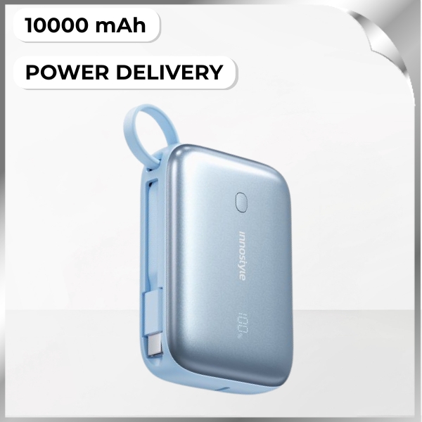 Pin sạc dự phòng Polymer 10000 mAh Type C PD QC 3.0 22.5W Innostyle IP22G2BB -…