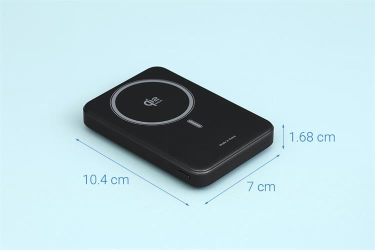 Pin sạc dự phòng Polymer 10000mAh Không dây Magnetic Qi2.2 Type C PD 45W Xmobile JP387 Pro Màu Xám