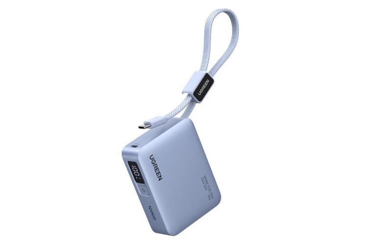 Pin sạc dự phòng 10000mAh Type C PD QC 3.0 33W Ugreen PB584 kèm Cáp Type C Màu Xám