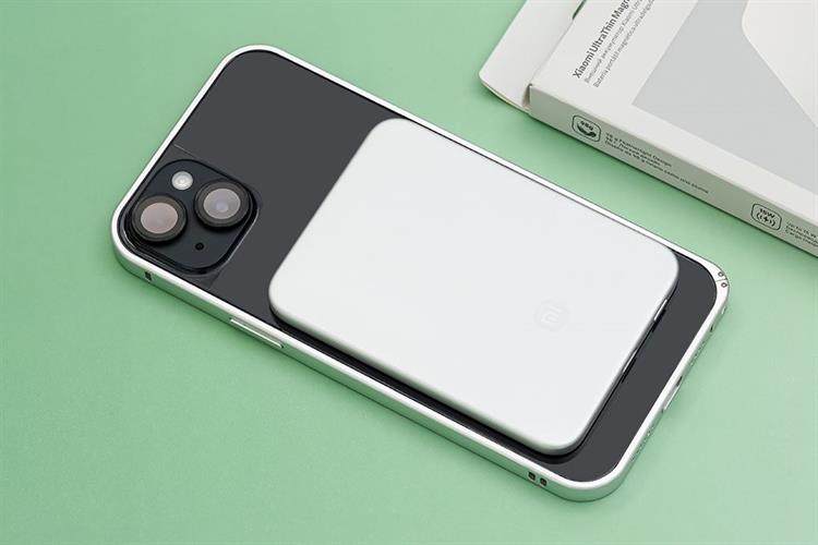 Pin sạc dự phòng 5000mAh Không dây Magnetic Type C PD 22.5W Xiaomi Ultrathin MDY-20-EB Màu Bạc