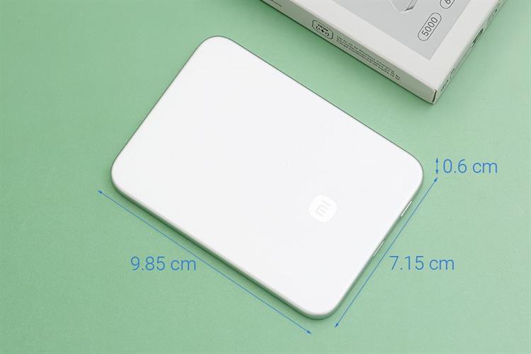 Pin sạc dự phòng 5000mAh Không dây Magnetic Type C PD 22.5W Xiaomi Ultrathin MDY-20-EB Màu Bạc
