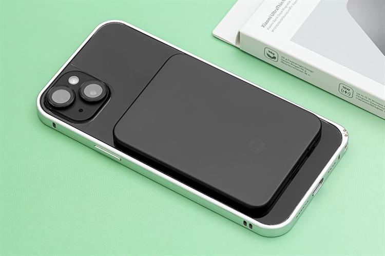 Pin sạc dự phòng 5000mAh Không dây Magnetic Type C PD 22.5W Xiaomi Ultrathin MDY-20-EB Màu Đen