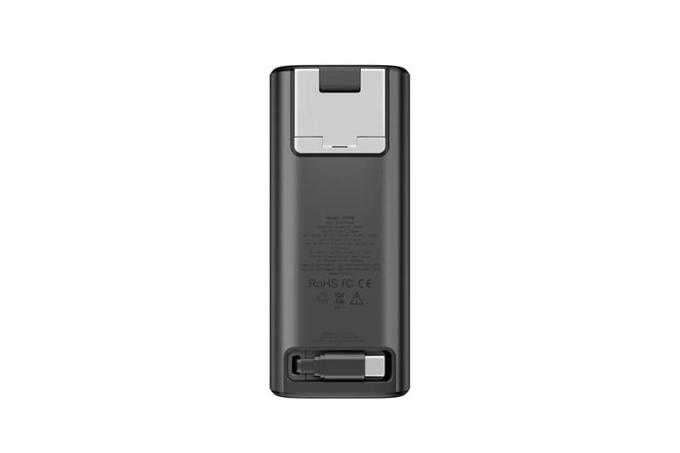 Pin sạc dự phòng 20000mAh Type C PD QC 3.0 130W Xmobile TFT JP350 kèm Cáp Dây Rút Type C Màu Xám