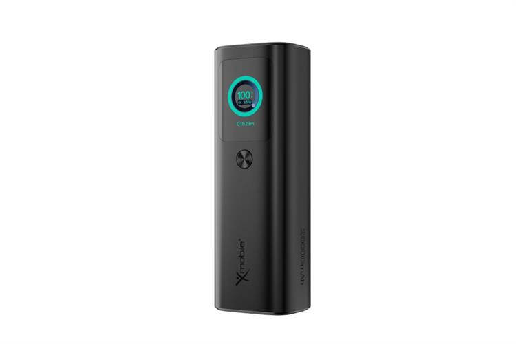 Pin sạc dự phòng 20000mAh Type C PD QC 3.0 165W Xmobile TFT JP365 kèm Cáp Dây Rút Type C Màu Xám