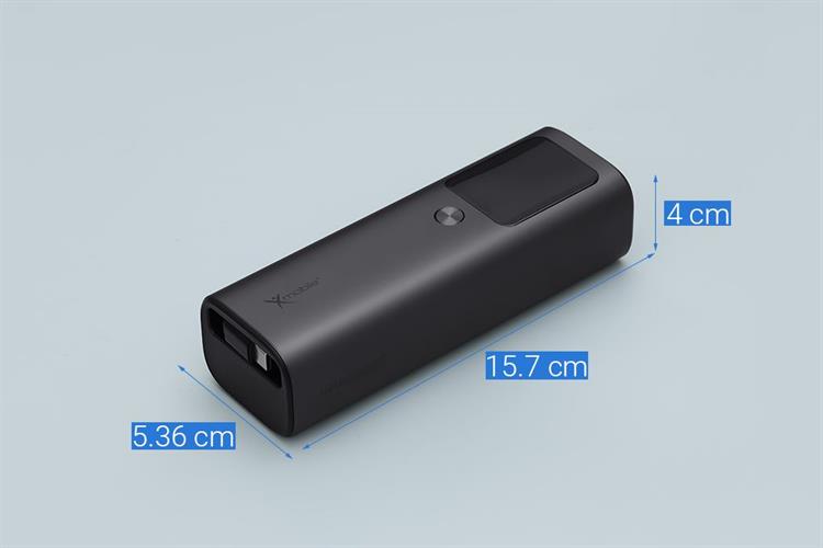 Pin sạc dự phòng 20000mAh Type C PD QC 3.0 165W Xmobile TFT JP365 kèm Cáp Dây Rút Type C Màu Xám