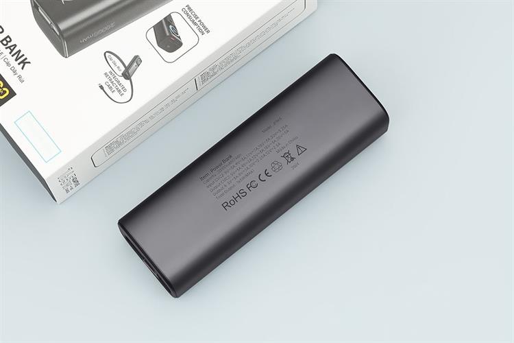 Pin sạc dự phòng 20000mAh Type C PD QC 3.0 165W Xmobile TFT JP365 kèm Cáp Dây Rút Type C Màu Xám