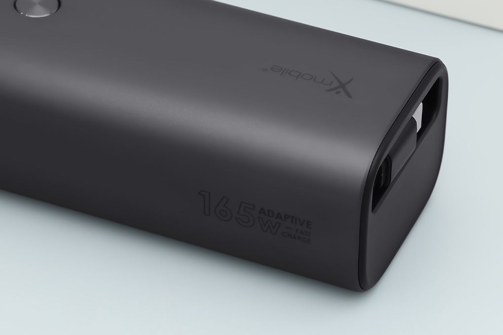 Pin sạc dự phòng 20000mAh Type C PD QC 3.0 165W Xmobile TFT JP365 kèm Cáp Dây Rút Type C Màu Xám