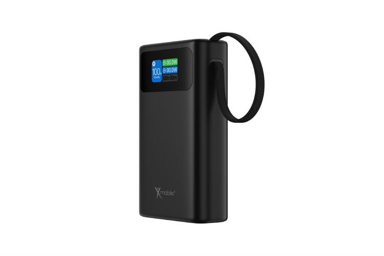 Pin sạc dự phòng Polymer 20000mAh Type C PD QC 3.0 45W Xmobile TFT JP366 kèm Cáp Type C Màu Xám