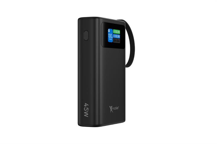 Pin sạc dự phòng Polymer 20000mAh Type C PD QC 3.0 45W Xmobile TFT JP366 kèm Cáp Type C Màu Xám