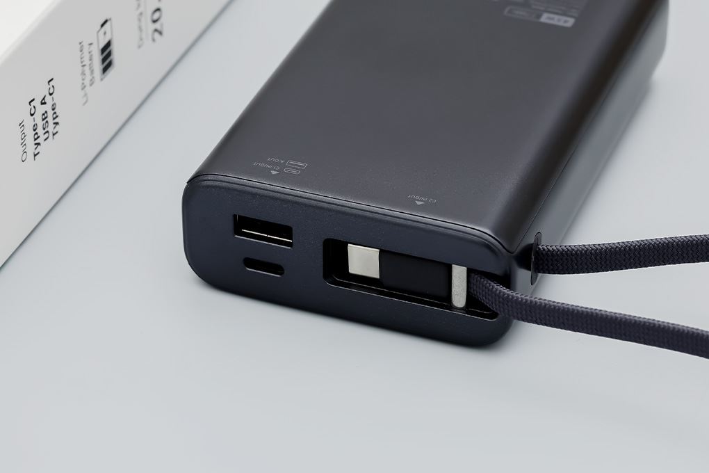 Pin sạc dự phòng Polymer 20000mAh Type C PD QC 3.0 45W Xmobile TFT JP366 kèm Cáp Type C Màu Xám