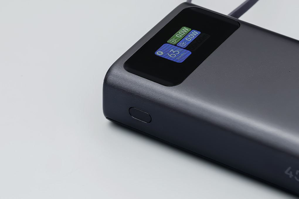 Pin sạc dự phòng Polymer 20000mAh Type C PD QC 3.0 45W Xmobile TFT JP366 kèm Cáp Type C Màu Xám