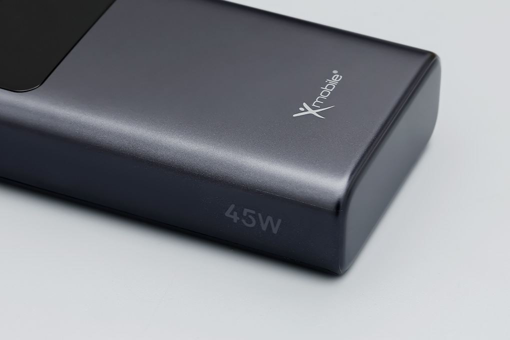 Pin sạc dự phòng Polymer 20000mAh Type C PD QC 3.0 45W Xmobile TFT JP366 kèm Cáp Type C Màu Xám