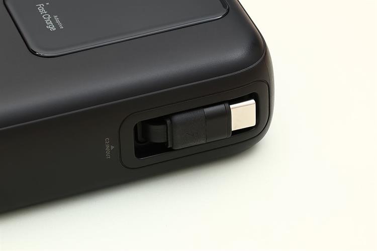 Pin sạc dự phòng Polymer 20000mAh Type C PD QC 3.0 55W Xmobile JP367 kèm Cáp dây rút Type C Màu Đen