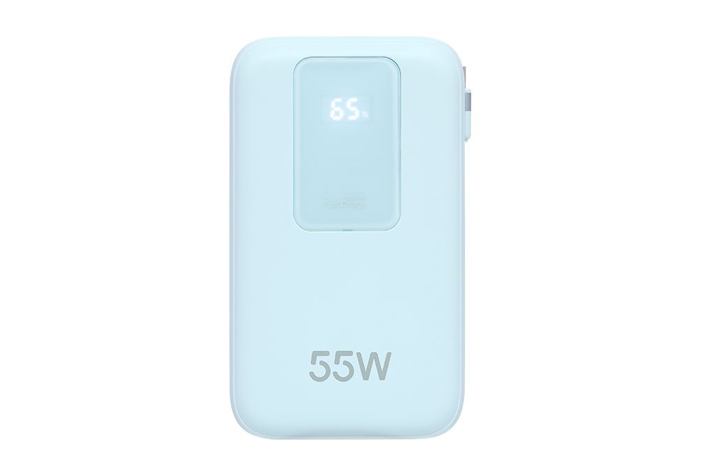 Pin sạc dự phòng Polymer 20000mAh Type C PD QC 3.0 55W Xmobile JP367 kèm Cáp dây rút Type C