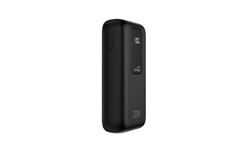 Pin sạc dự phòng Polymer 10000mAh Type C PD QC 3.0 30W Xmobile JP380 kèm Cáp dây rút Type C Màu Đen