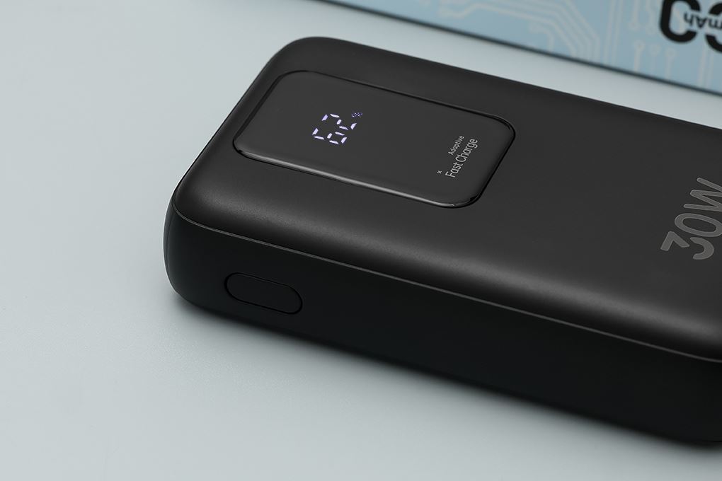 Pin sạc dự phòng Polymer 10000mAh Type C PD QC 3.0 30W Xmobile JP380 kèm Cáp dây rút Type C Màu Đen
