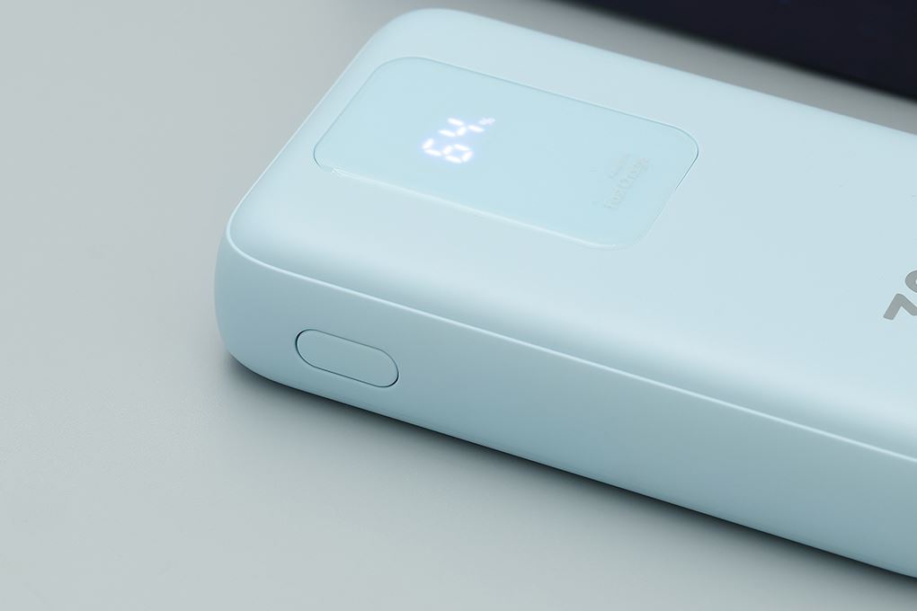Pin sạc dự phòng Polymer 10000mAh Type C PD QC 3.0 30W Xmobile JP380 kèm Cáp dây rút Type C Màu Xanh Dương