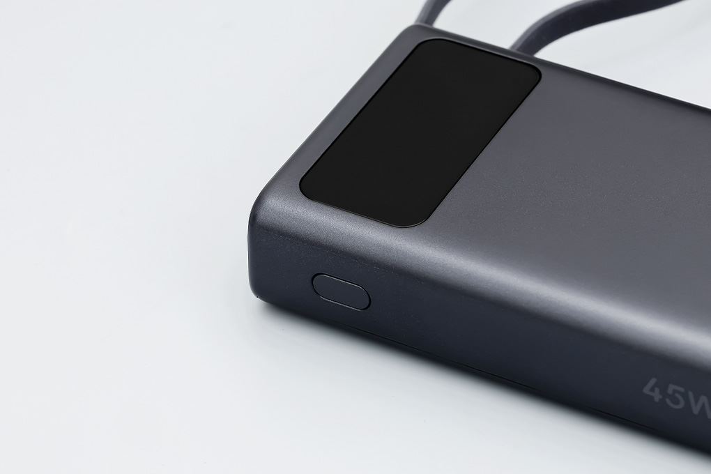 Pin sạc dự phòng Polymer 10000mAh Type C PD QC 3.0 45W Xmobile TFT JP381 kèm Cáp Type C Màu Xám