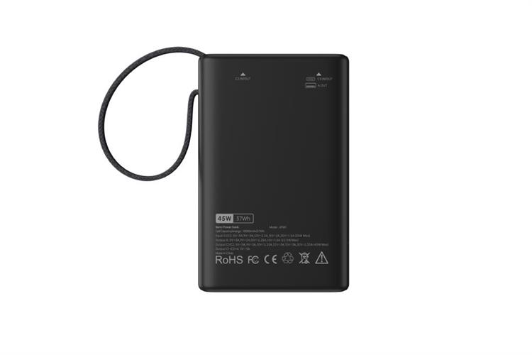 Pin sạc dự phòng Polymer 10000mAh Type C PD QC 3.0 45W Xmobile TFT JP381 kèm Cáp Type C Màu Xám