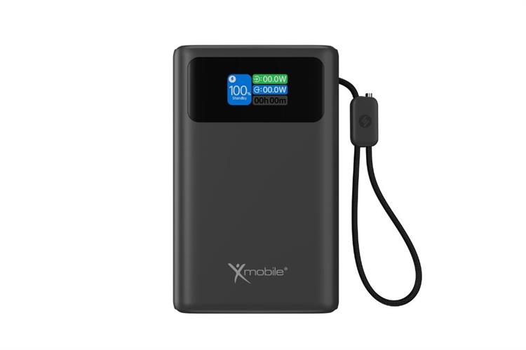 Pin sạc dự phòng Polymer 20000mAh Type C PD QC 3.0 100W Xmobile TFT JP392 kèm Cáp Type C Màu Xám