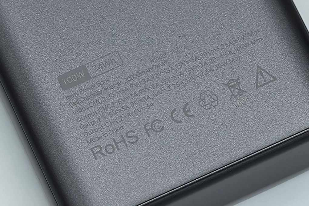 Pin sạc dự phòng Polymer 20000mAh Type C PD QC 3.0 100W Xmobile TFT JP392 kèm Cáp Type C Màu Xám