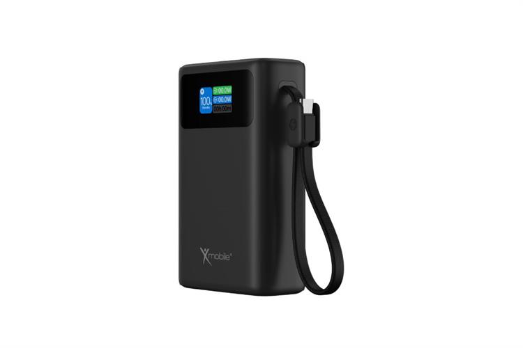 Pin sạc dự phòng Polymer 20000mAh Type C PD QC 3.0 100W Xmobile TFT JP392 kèm Cáp Type C Màu Xám
