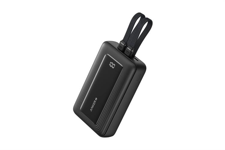 Pin sạc dự phòng Polymer 10000mAh Type C PD QC 3.0 35W Anker Zolo A110L kèm 2 Cáp Type C Màu Đen