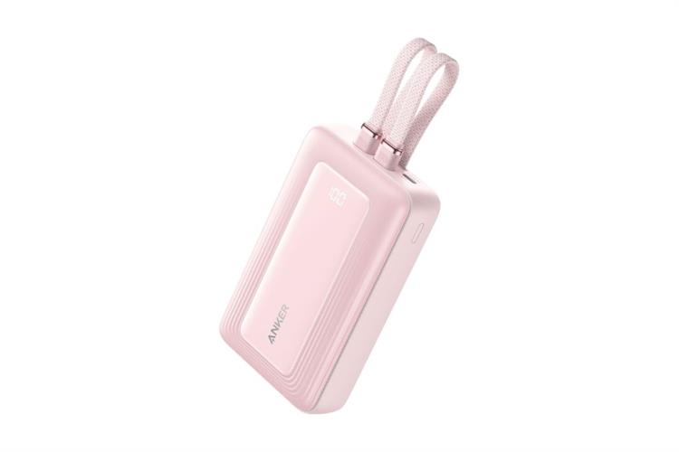 Pin sạc dự phòng Polymer 10000mAh Type C PD QC 3.0 35W Anker Zolo A110L kèm 2 Cáp Type C Màu Hồng