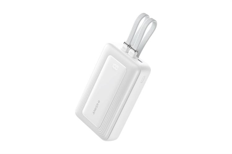 Pin sạc dự phòng Polymer 10000mAh Type C PD QC 3.0 35W Anker Zolo A110L kèm 2 Cáp Type C Màu Trắng