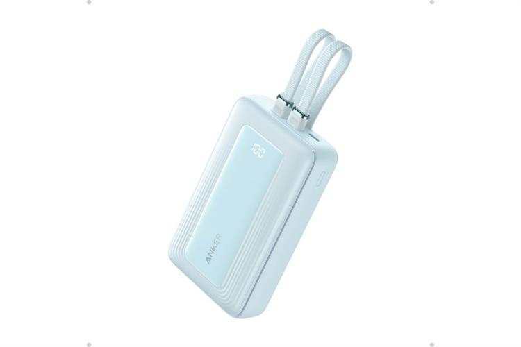 Pin sạc dự phòng Polymer 20000mAh Type C PD QC 3.0 45W Anker Zolo A110M kèm 2 Cáp Type C Màu Xanh Dương