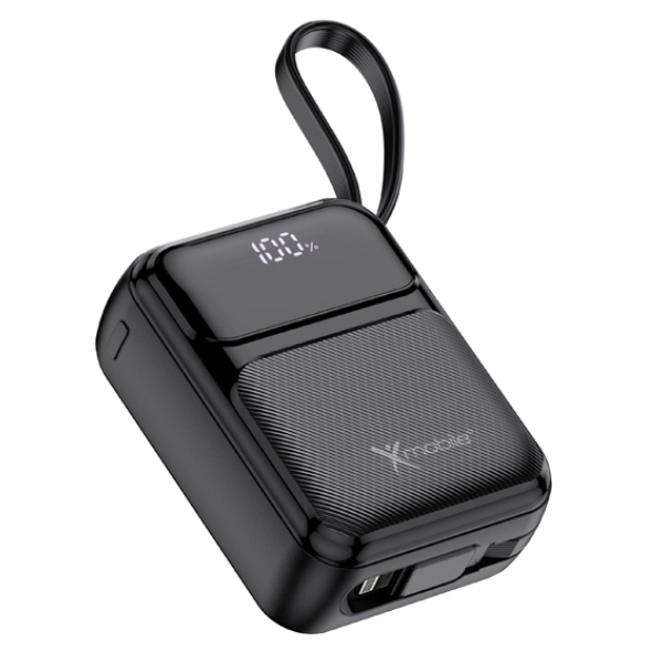 Pin sạc dự phòng Polymer 10000mAh Type C PD QC 3.0 22.5W Xmobile MiniGo G653 kèm Cáp Lightning và Type C