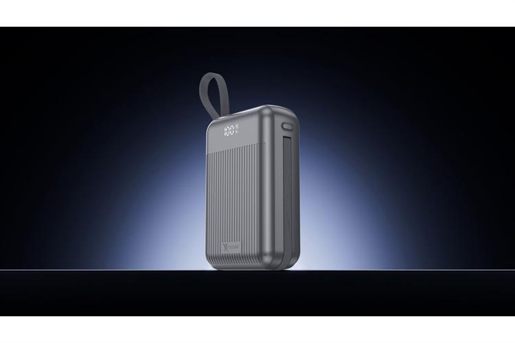 Pin sạc dự phòng Polymer 20000mAh Type C PD QC 3.0 22.5W Xmobile CarryOn Y112 kèm Cáp Lightning và Type C Màu Xám
